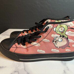 Invader Zim Gir & Piggy high tops